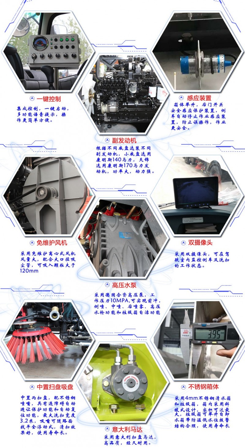東風(fēng)天錦12方洗掃車